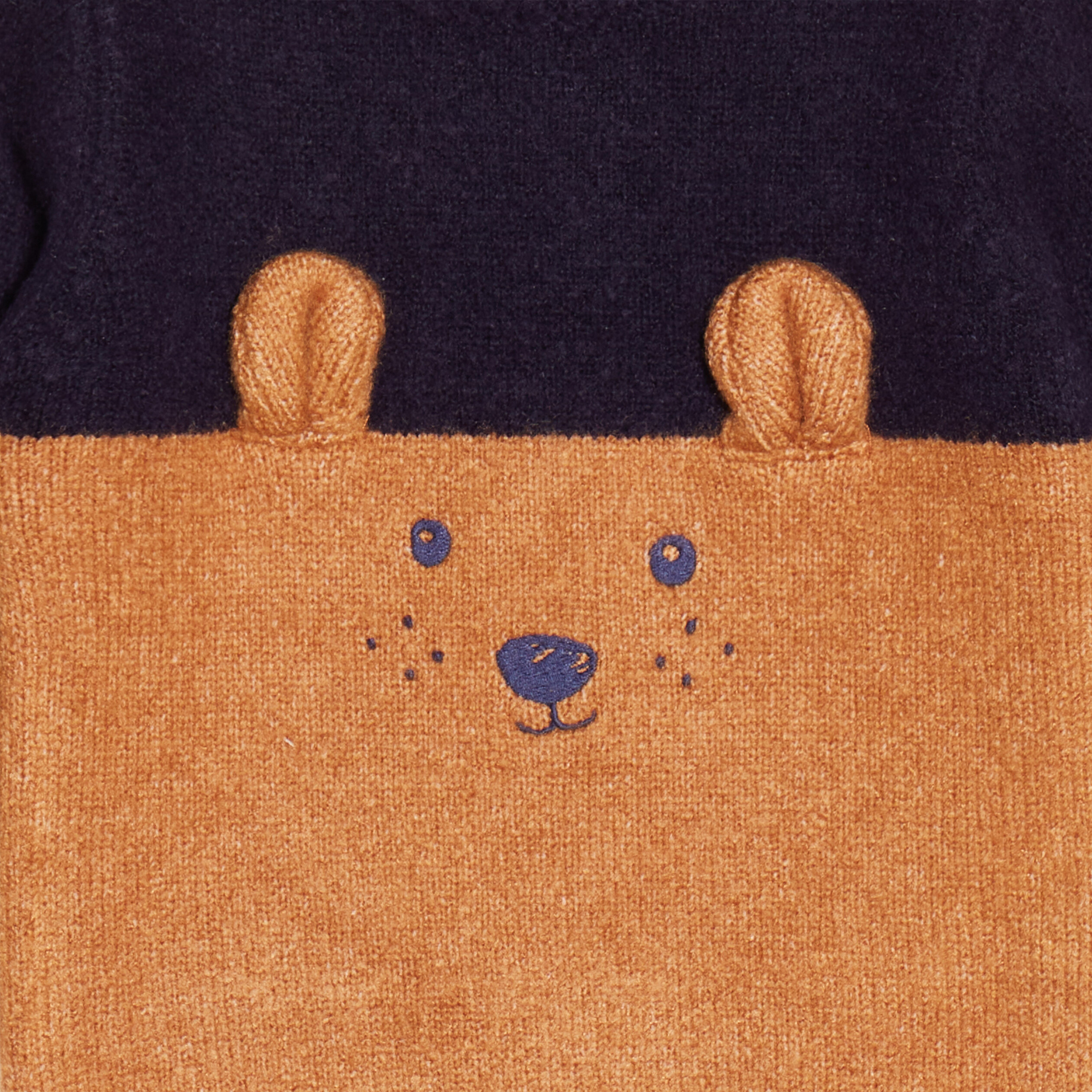 Pull manches longues bleu marine bébé garçon | La Halle