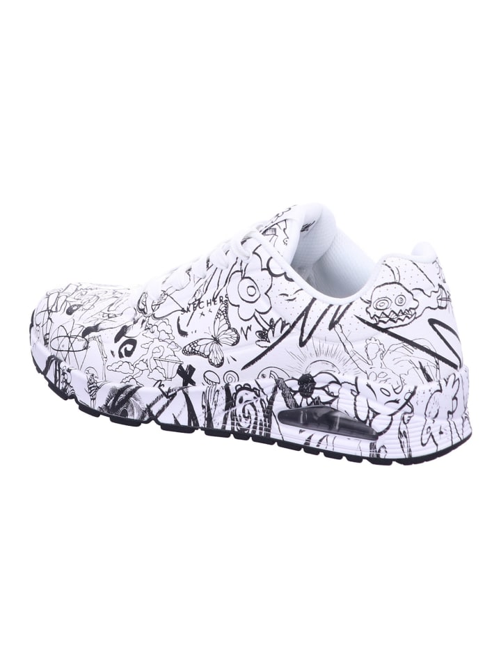 Skechers Schnürschuhe UNO - PROCESS SKETCH in Weiß günstig kaufen
