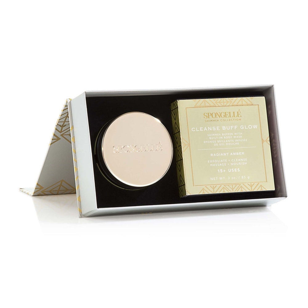 spongelle SHIMMER GIFT SET - RADIANT AMBER GOLD Coffret cadeau chatoyant