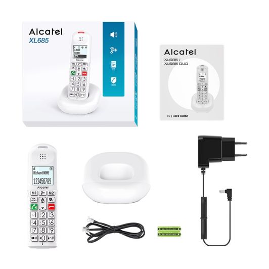 Telefon ALCATEL SENIOR XL 685 SOLO Alb