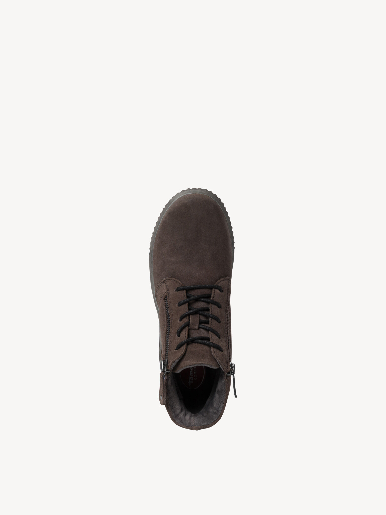 Bottine en cuir - gris