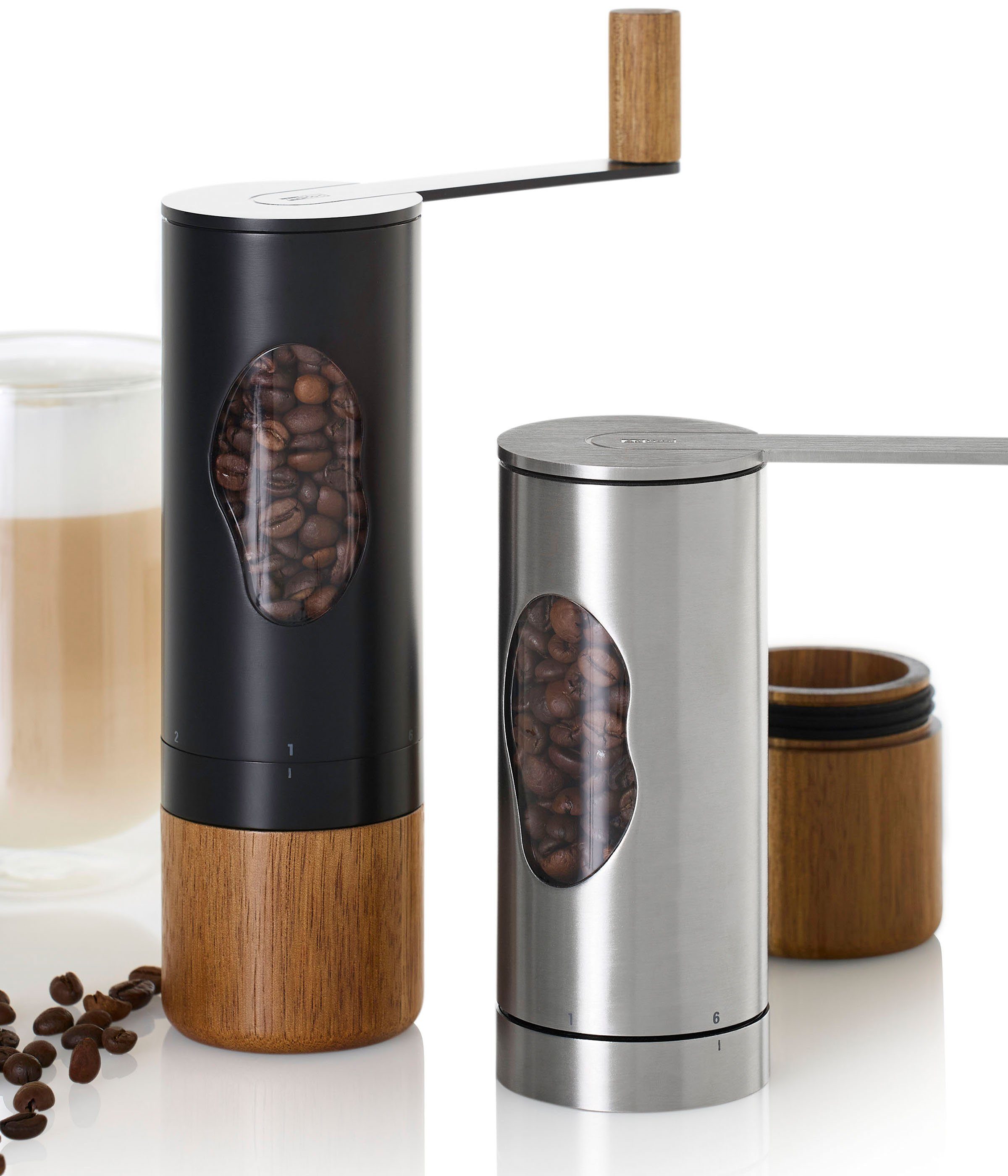AdHoc Kaffeemühle MRS. BEAN, 50,00 g Bohnenbehälter, Mühle für ganze Bohnen mit genauer Mahlgradeinstellung