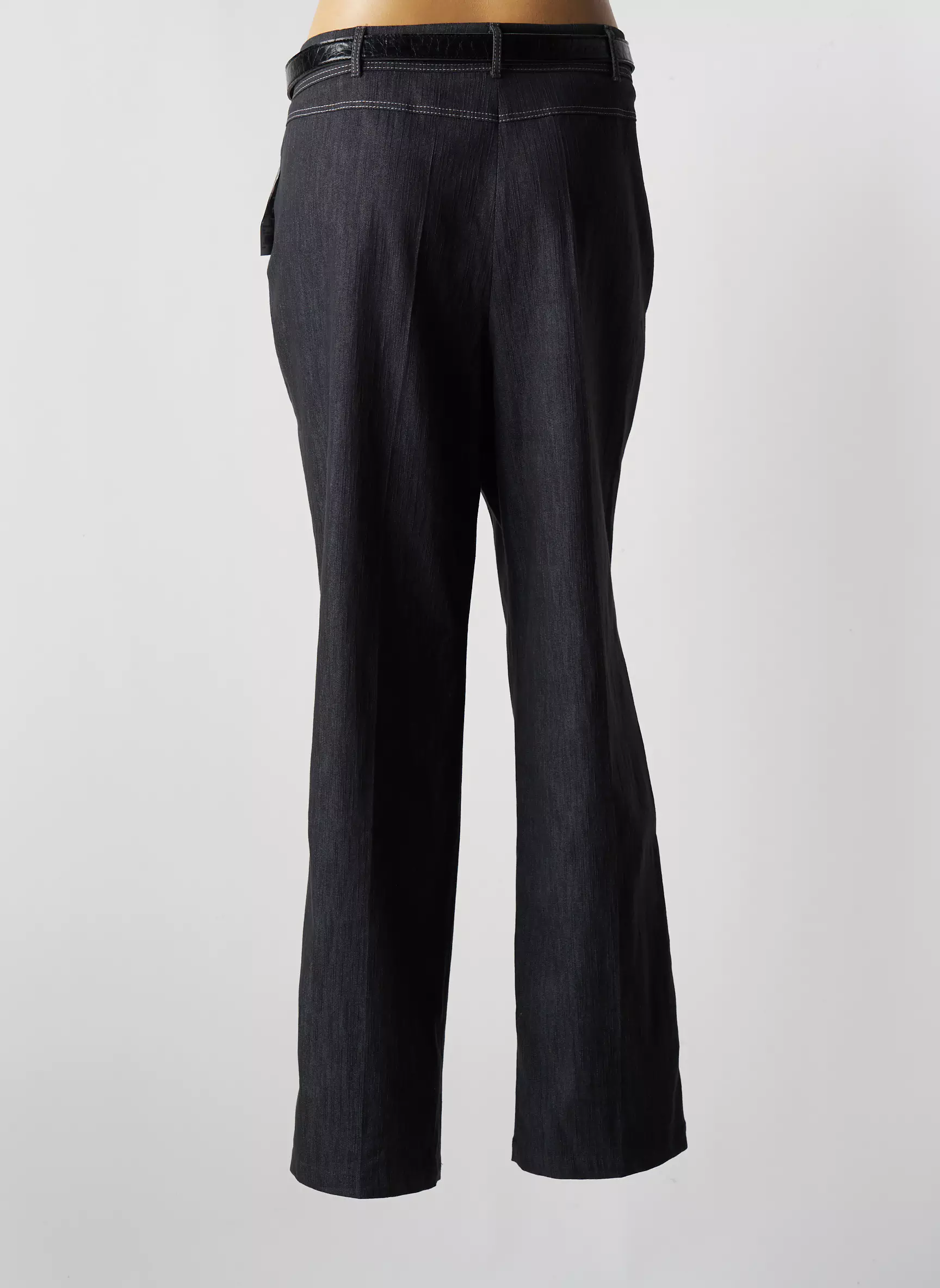 Lebek Pantalons Droits Femme couleur gris