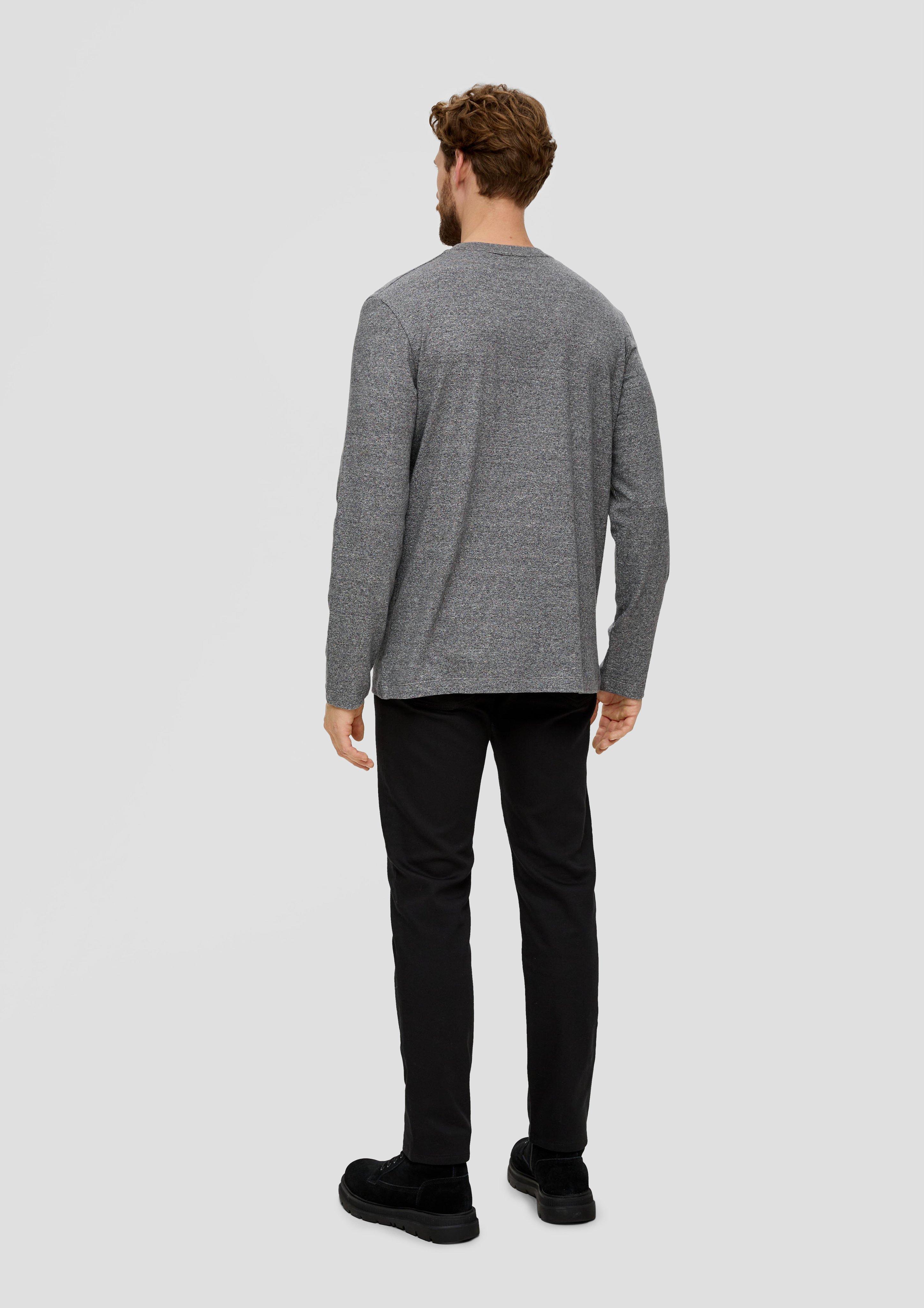 Langarmshirt mit Frontprint  2138673-98D1