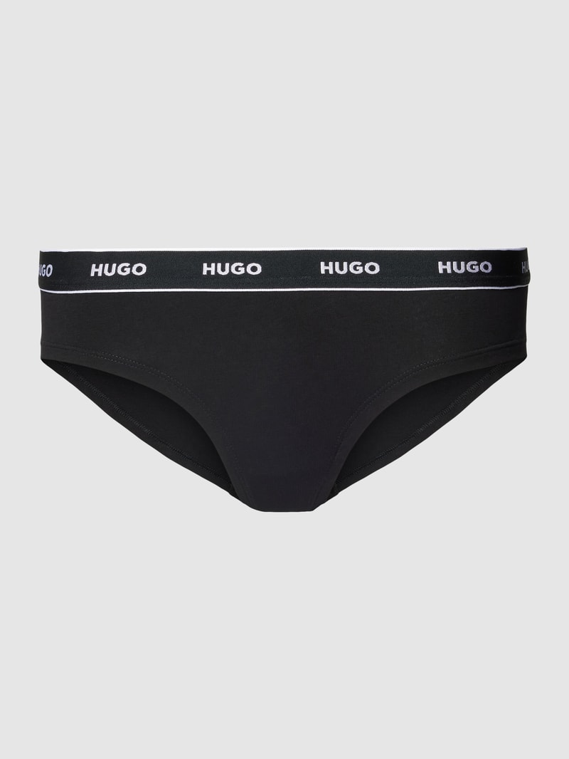Slip mit Label-Bund Modell 'CAROUSEL' in schwarz