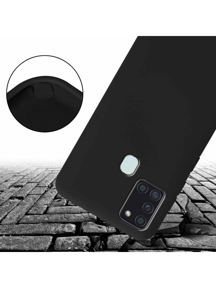 cadorabo Handykette für Samsung Galaxy A21s Hülle in LIQUID SCHWARZ günstig kaufen onesize