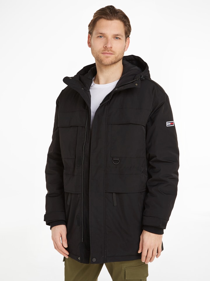 Tommy Hilfiger Parka in Schwarz günstig kaufen