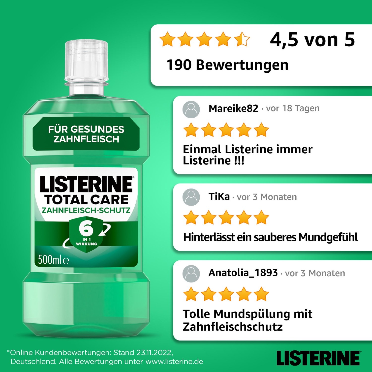Listerine Total Care Zahnfleisch+Schutz