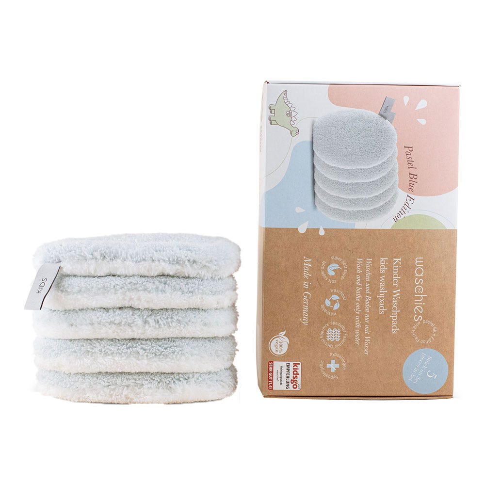 Waschies Baby-& Kinderwaschpads Pastel Blue 5er Set