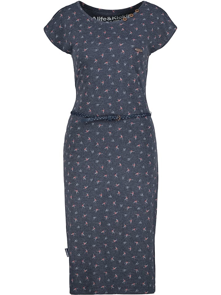 alife and kickin Jerseykleid, Sommerkleid, Blusenkleid, Minikleid, Shirtkleid, Strandkleid MelliAK in marine günstig kaufen L