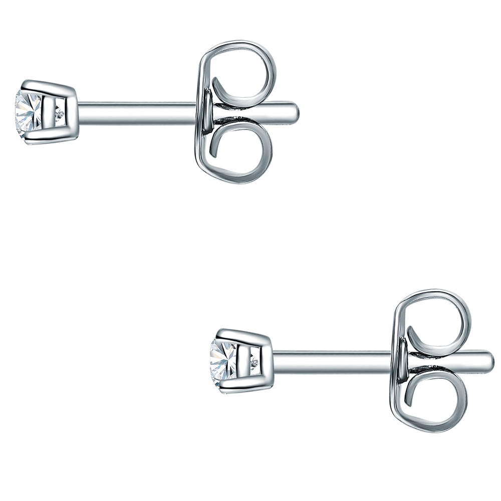Trilani Puces d'oreille en diamant Argent sterling Lab Grown Diamond en Argent Boucles d'oreilles