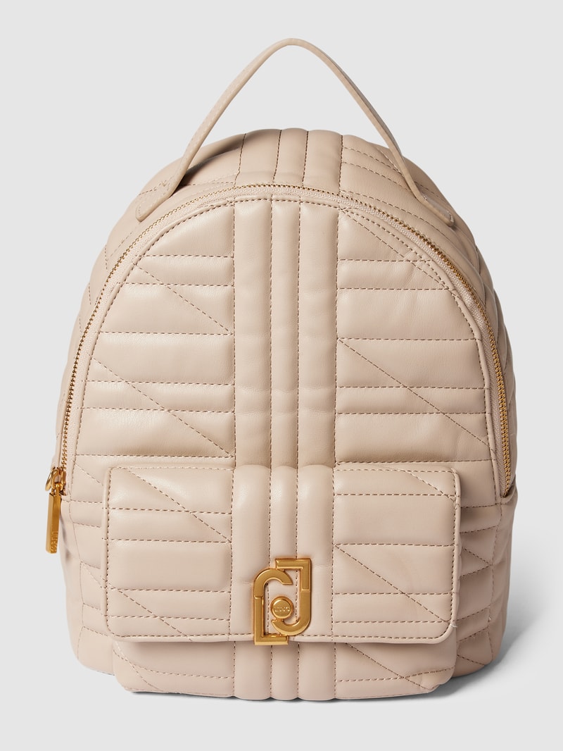 Rucksack mit Steppnähten in sand