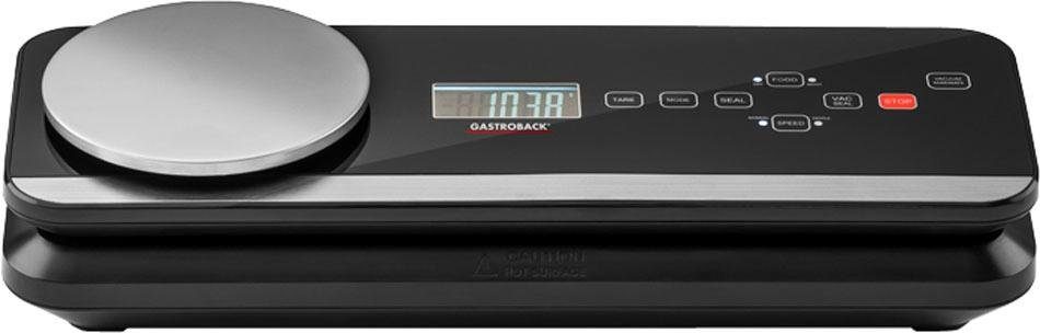 Gastroback Vakuumierer 46014 Advanced Scale Pro, 120W, ideal zum Sous-Vide-Garen