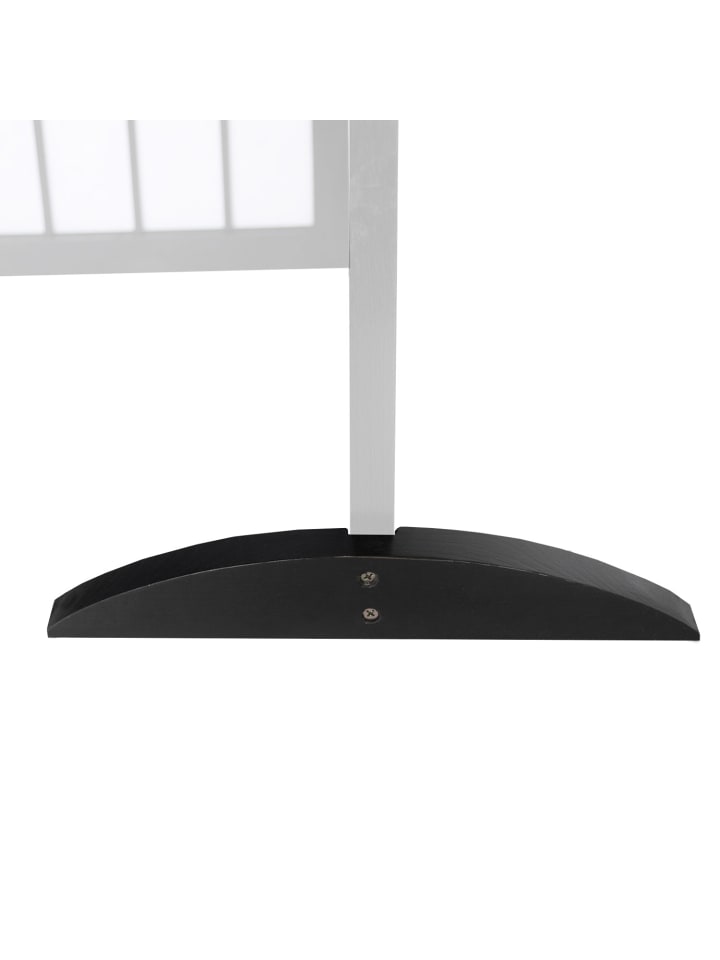 Homestyle4u Raumteiler Standfuß in Schwarz günstig kaufen onesize