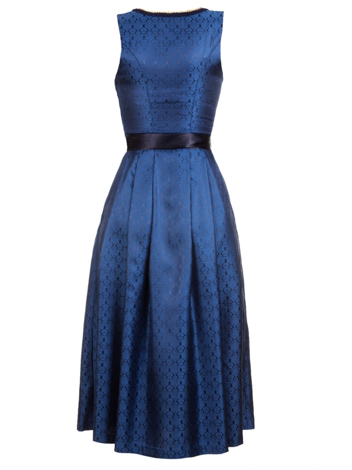 Edelnice Langes Dirndl 2-teilig Josepha in blau günstig kaufen