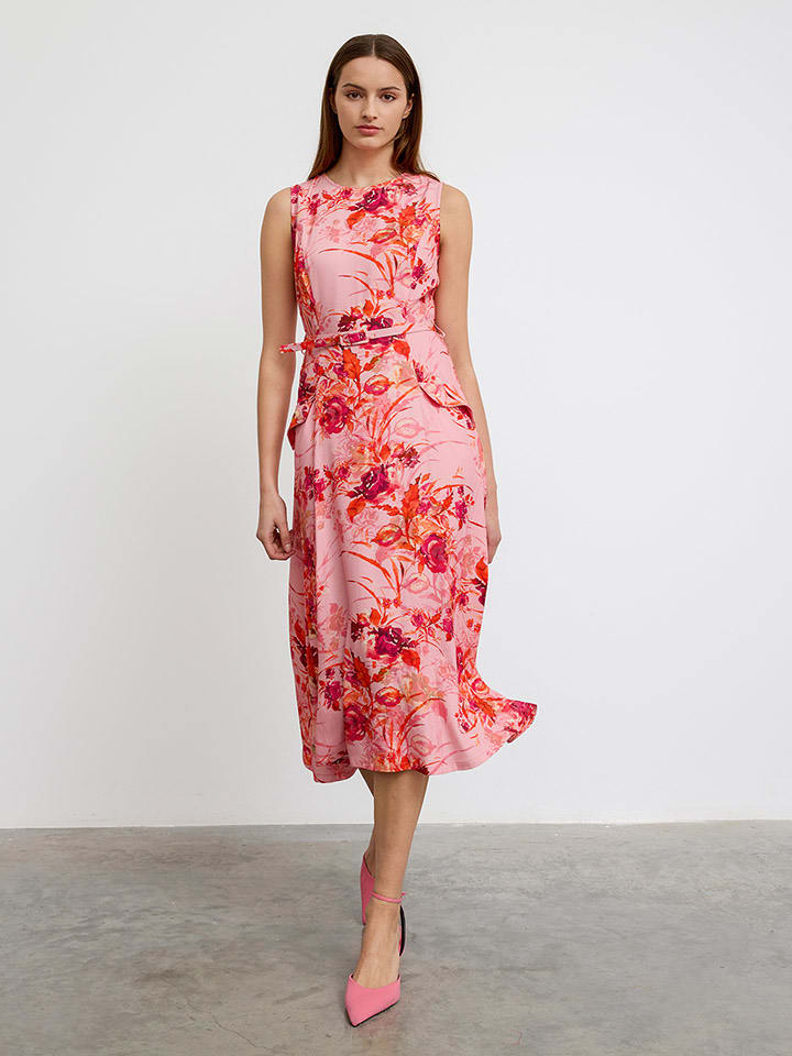 BGN Kleid in Rosa/ Rot günstig kaufen