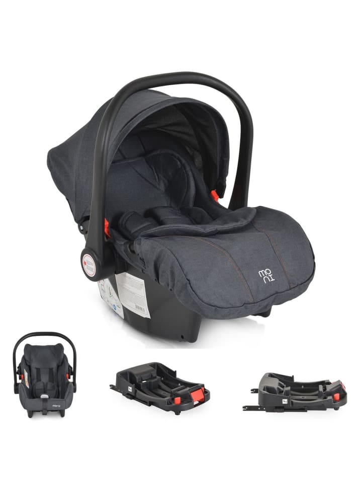 Moni Babyschale Trio Set in schwarz günstig kaufen onesize
