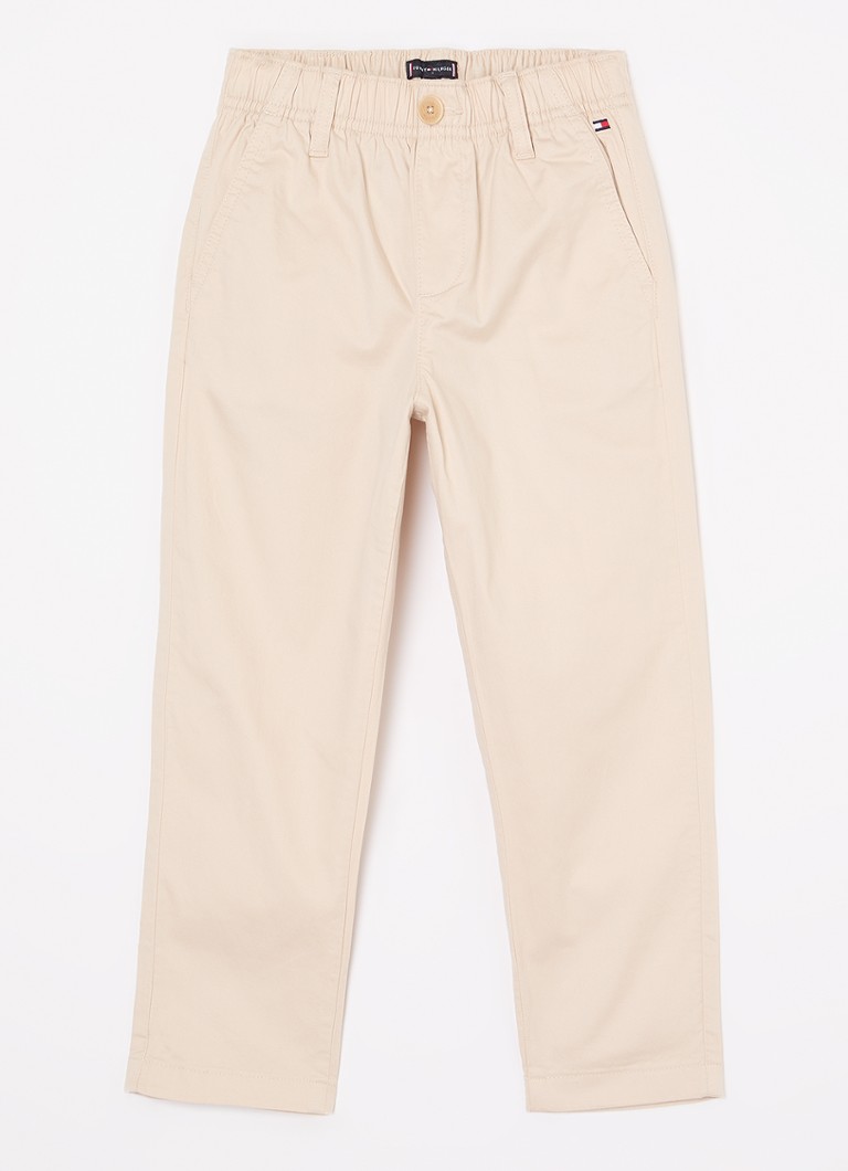 Pantaloni chino slim fit de la Tommy Hilfiger cu buzunare laterale