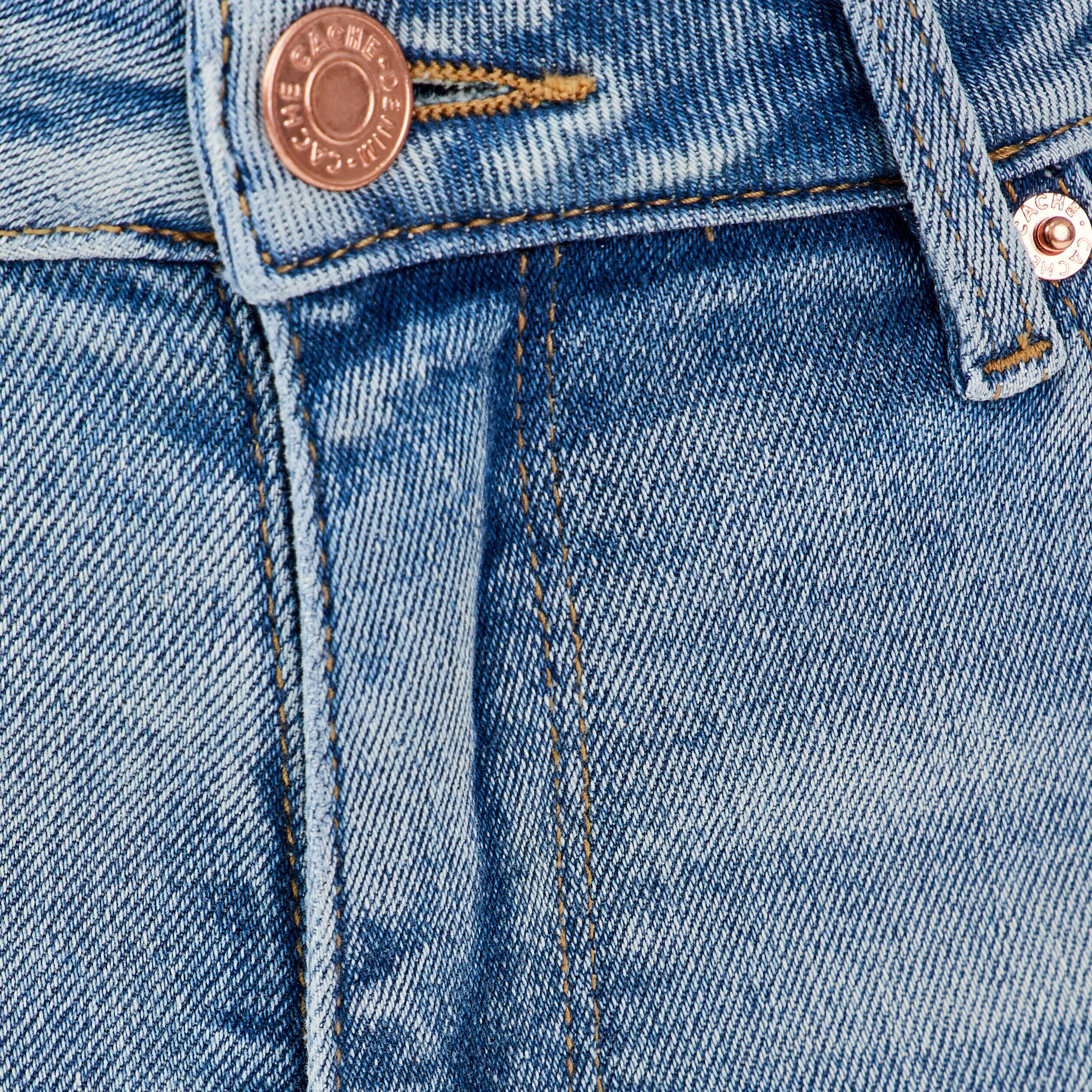 Jeans skinny taille haute denim bleach femme | Cache Cache