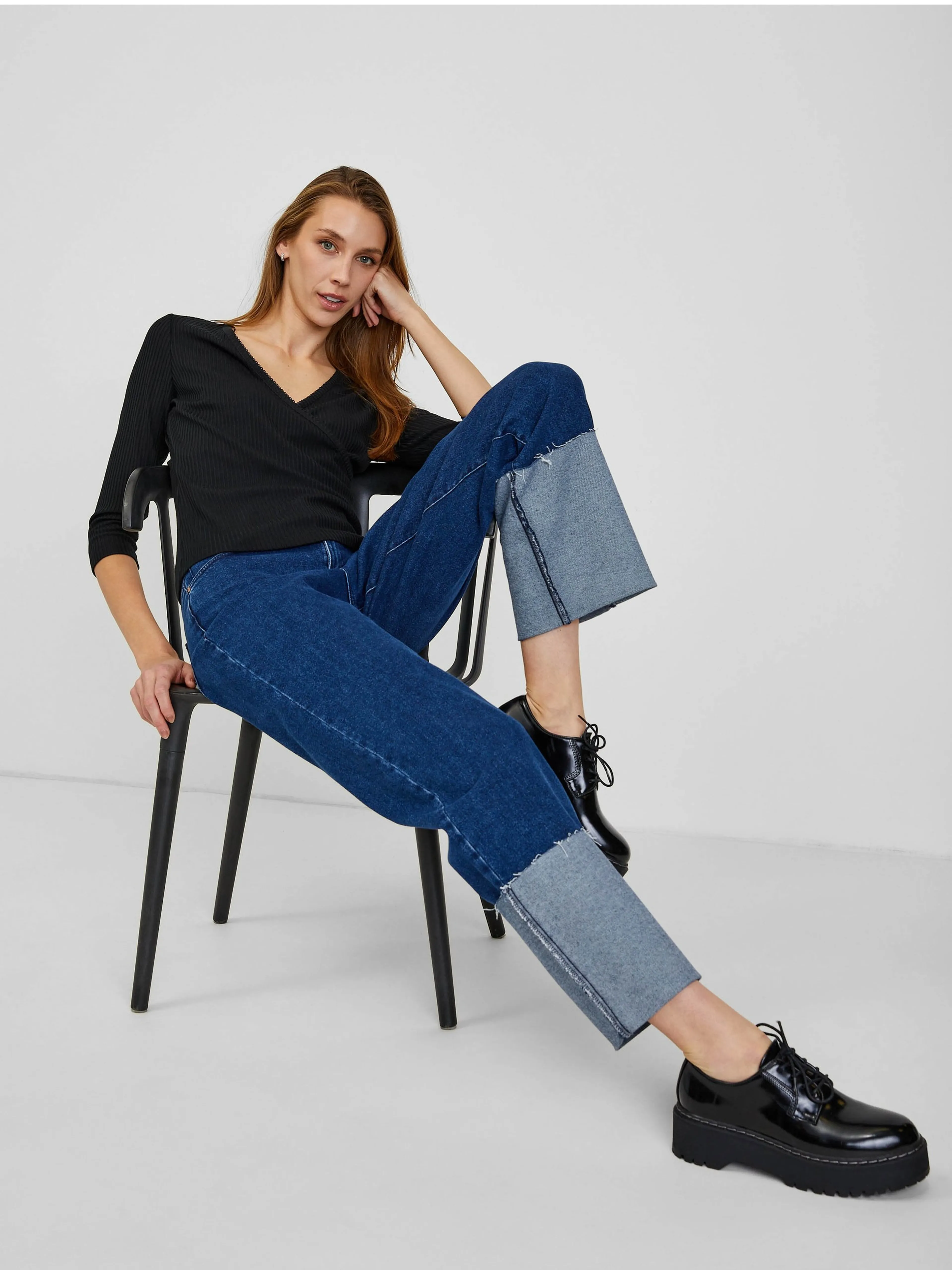 Schwarzes Damen-T-Shirt ORSAY
