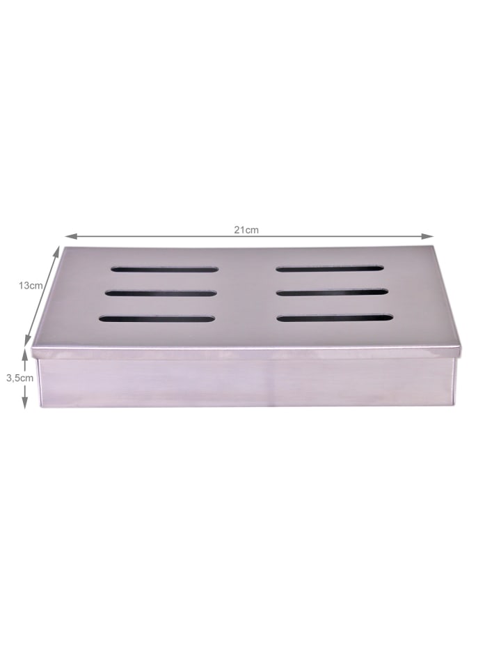 RADOLEO Räucherbox Edelstahl in silber günstig kaufen onesize
