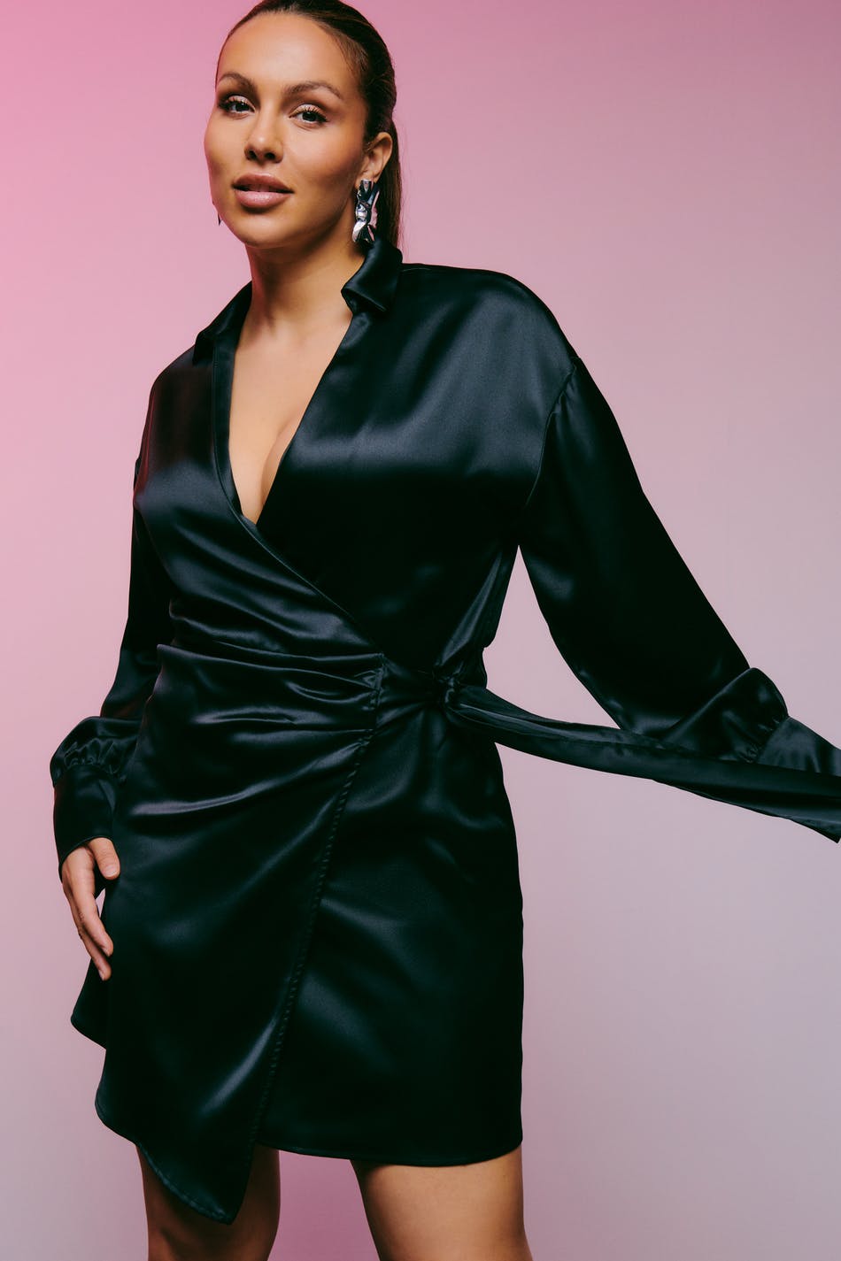 Kim satin dress