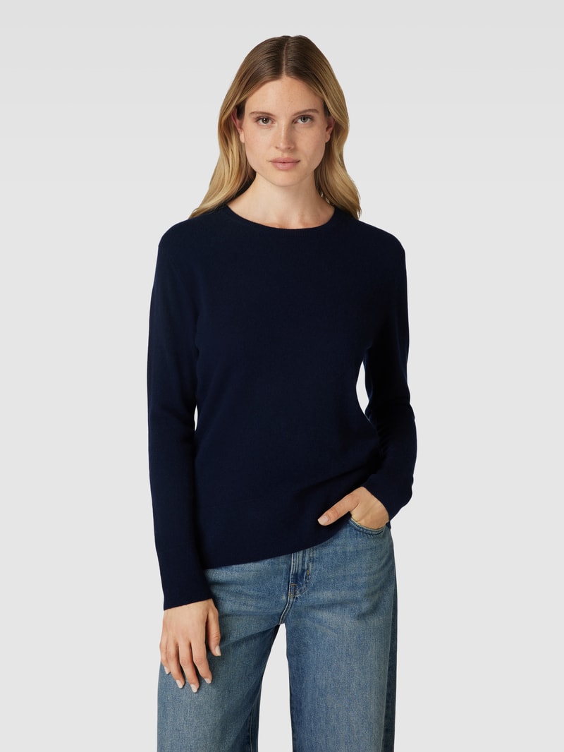 Strickpullover aus Kaschmir in marineblau