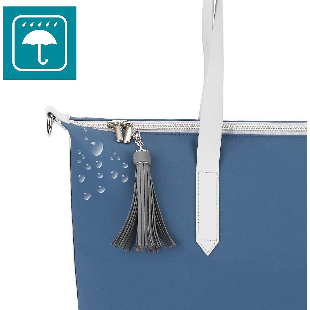 Wickeltasche Champs-Elysées Mineral Blue