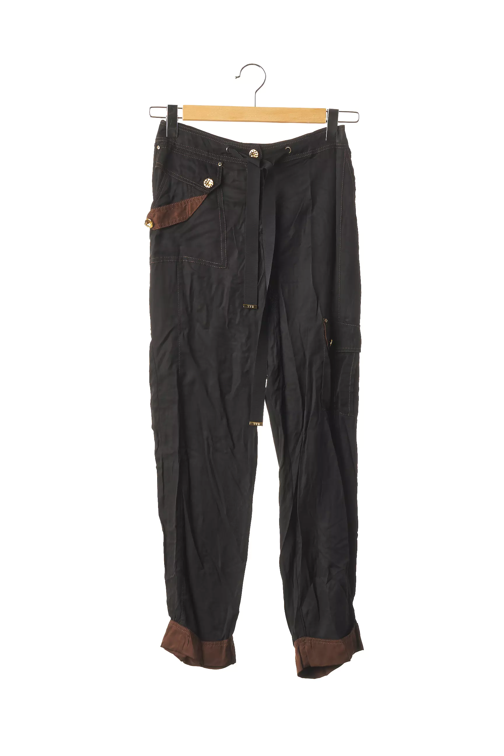 Brandeez Pantalons Droits Femme couleur noir