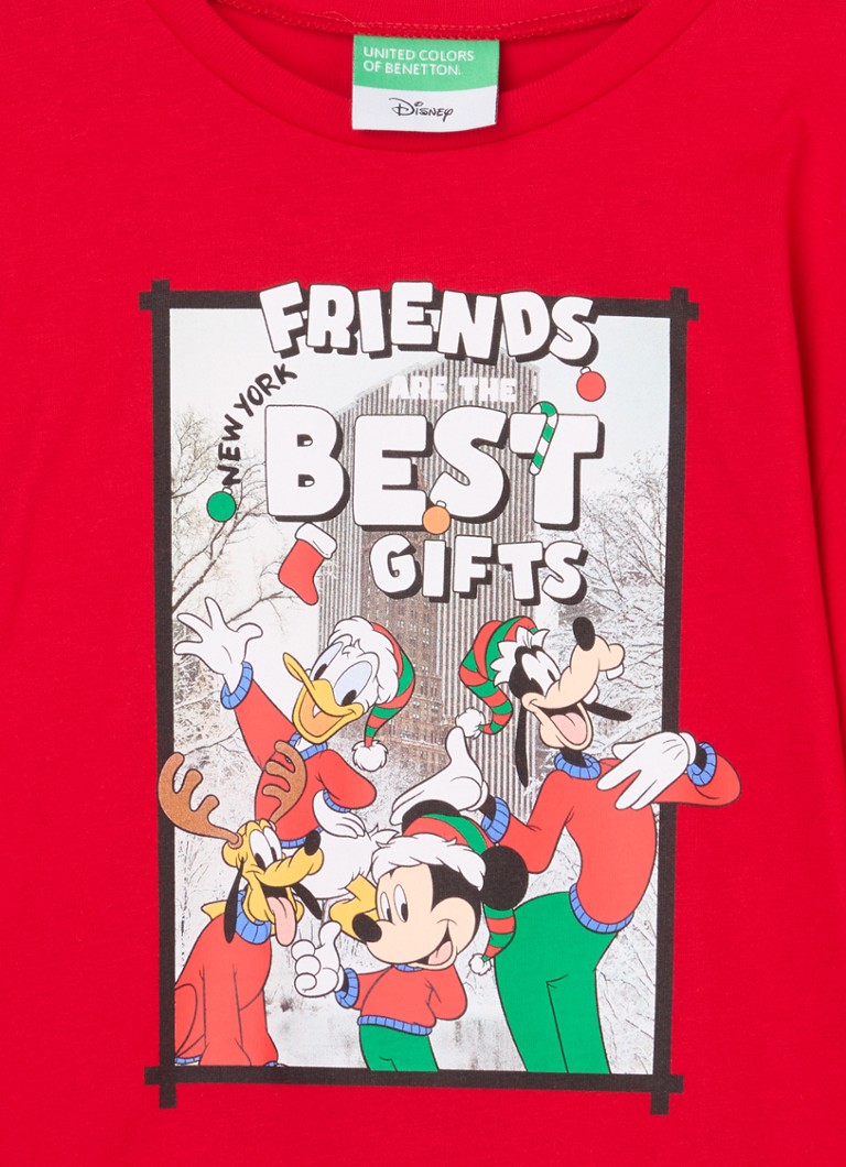 Camisa de manga comprida Benetton com estampa