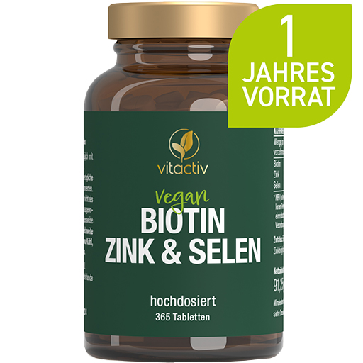 BIOTIN ZINK & Selen Tabletten  365 St  Tabletten