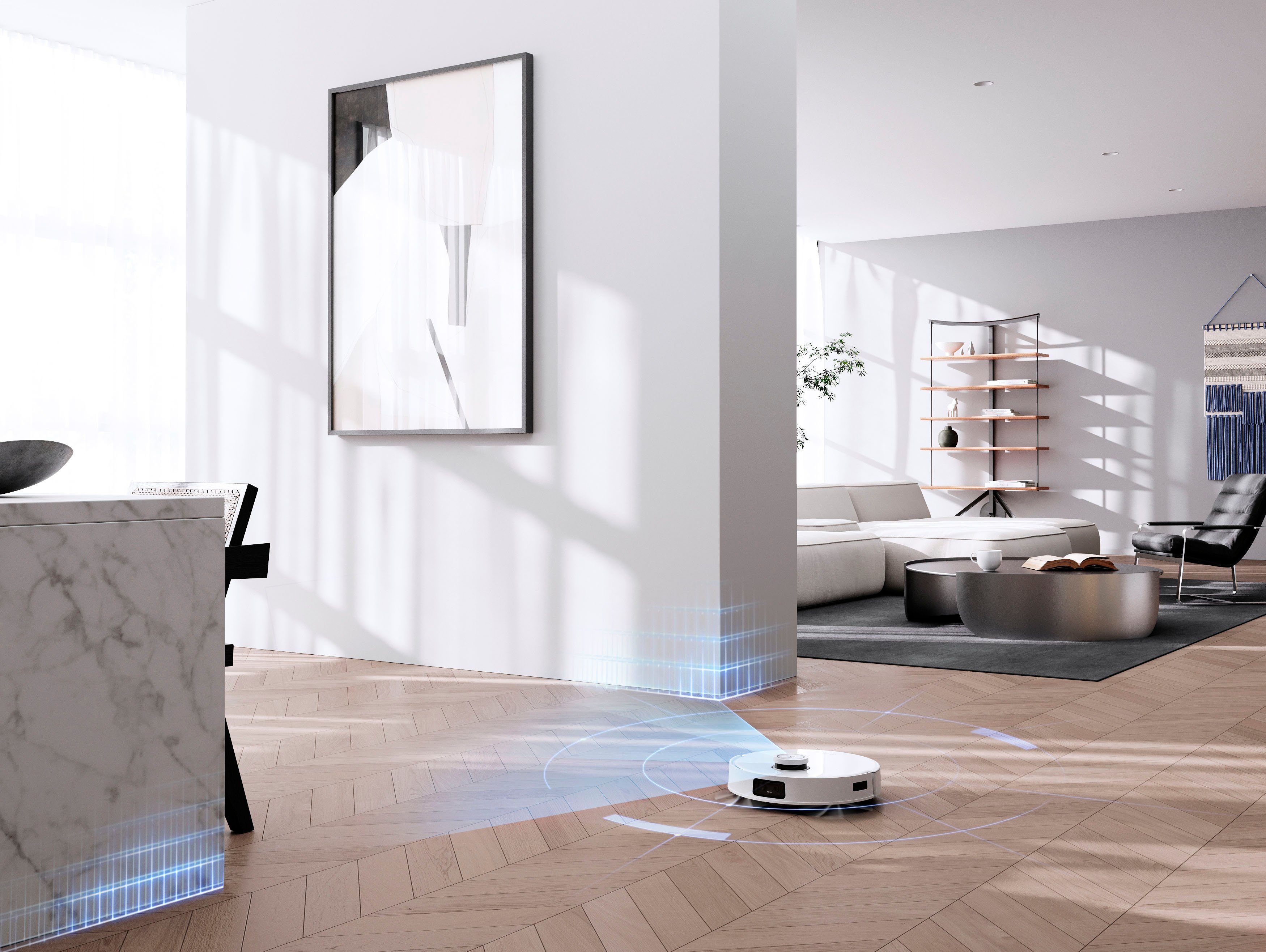 ECOVACS Nass-Trocken-Saugroboter DEEBOT T10, 45 W, 3000PA, DToF-Laser, KI Hinderniserkennung, für alle Fussbodenarten