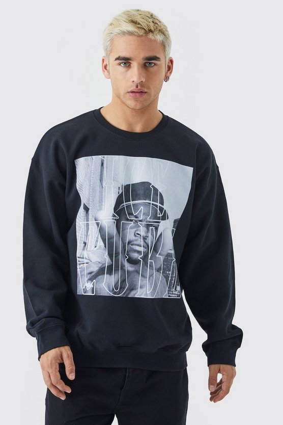 Oversize Sweatshirt mit lizenziertem Ice Cube Print