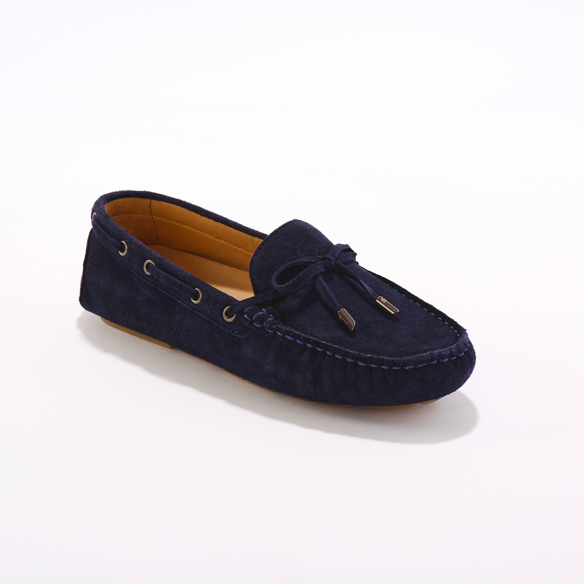 Mocassins en cuir ultra-souple à liens