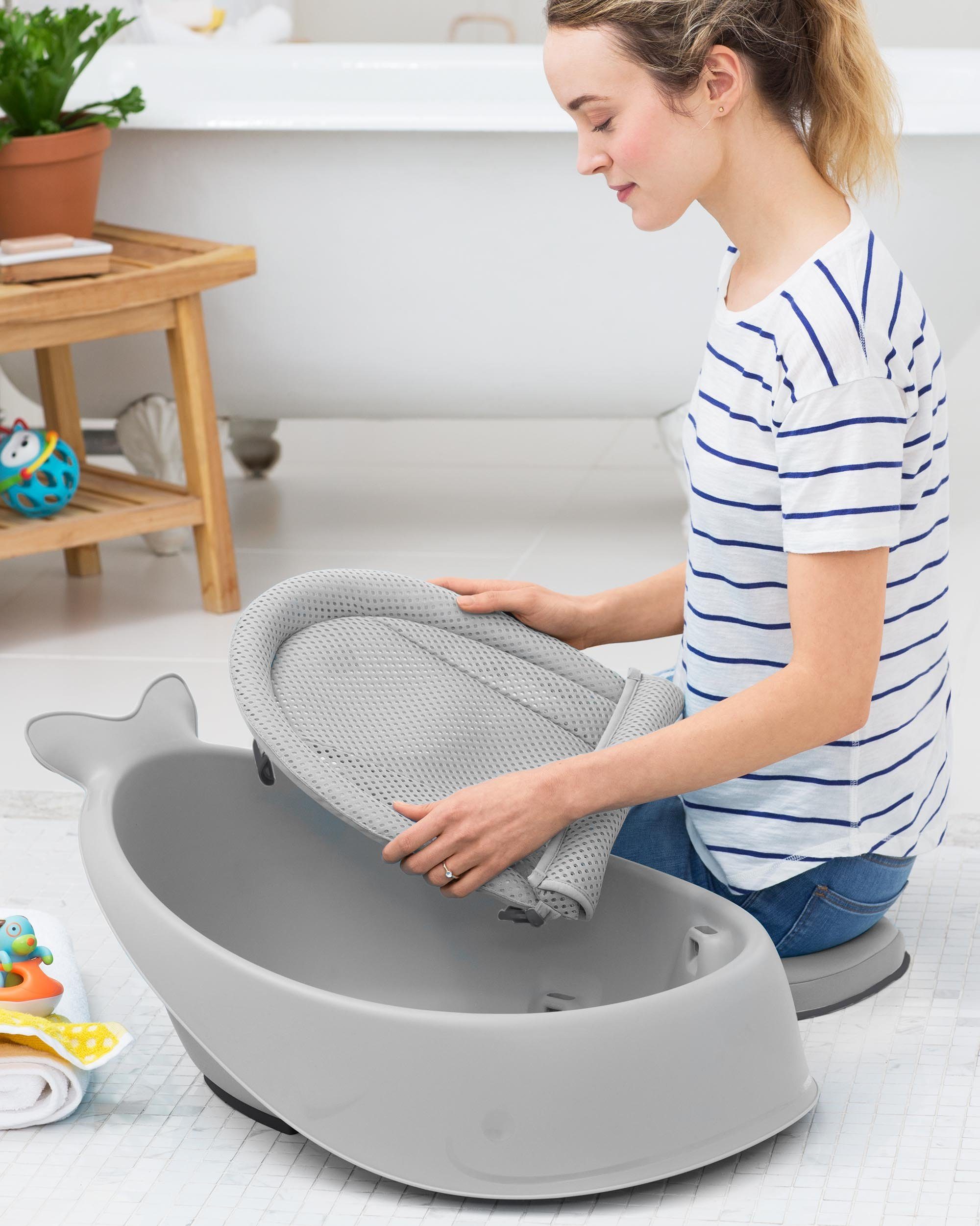 Skip Hop Babybadewanne Moby, grau