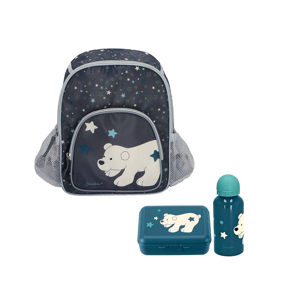 Kinder Rucksack Set 3-teilig Eisbär Elia Kindergartenrucksäcke