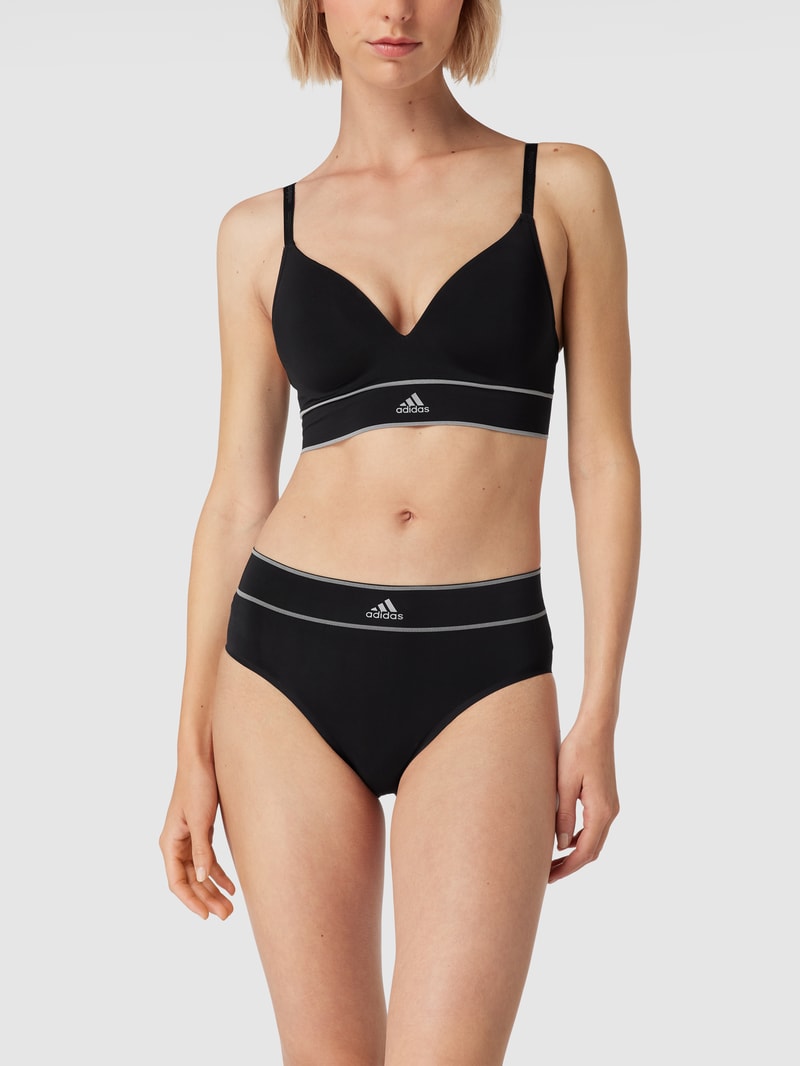 Slip mit Logo-Bund in schwarz