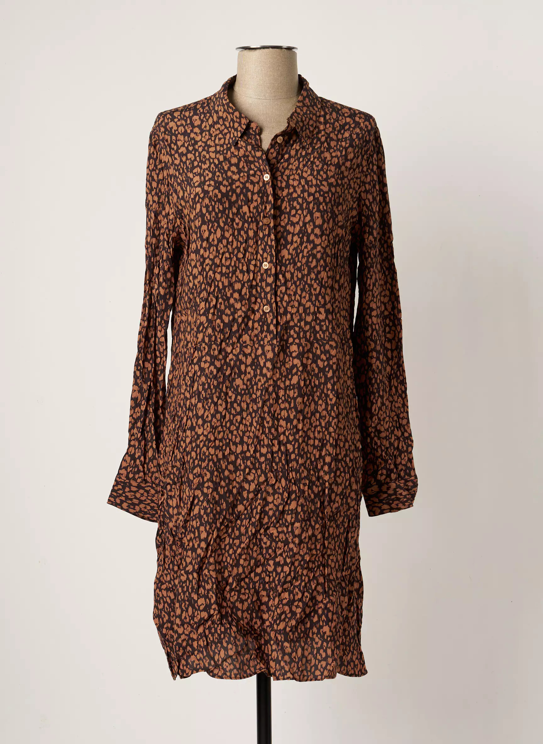 Opus Robes Mi Longues Femme couleur beige