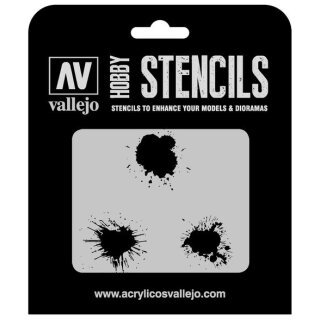 Vallejo Hobby Stencils: Paint Stains
