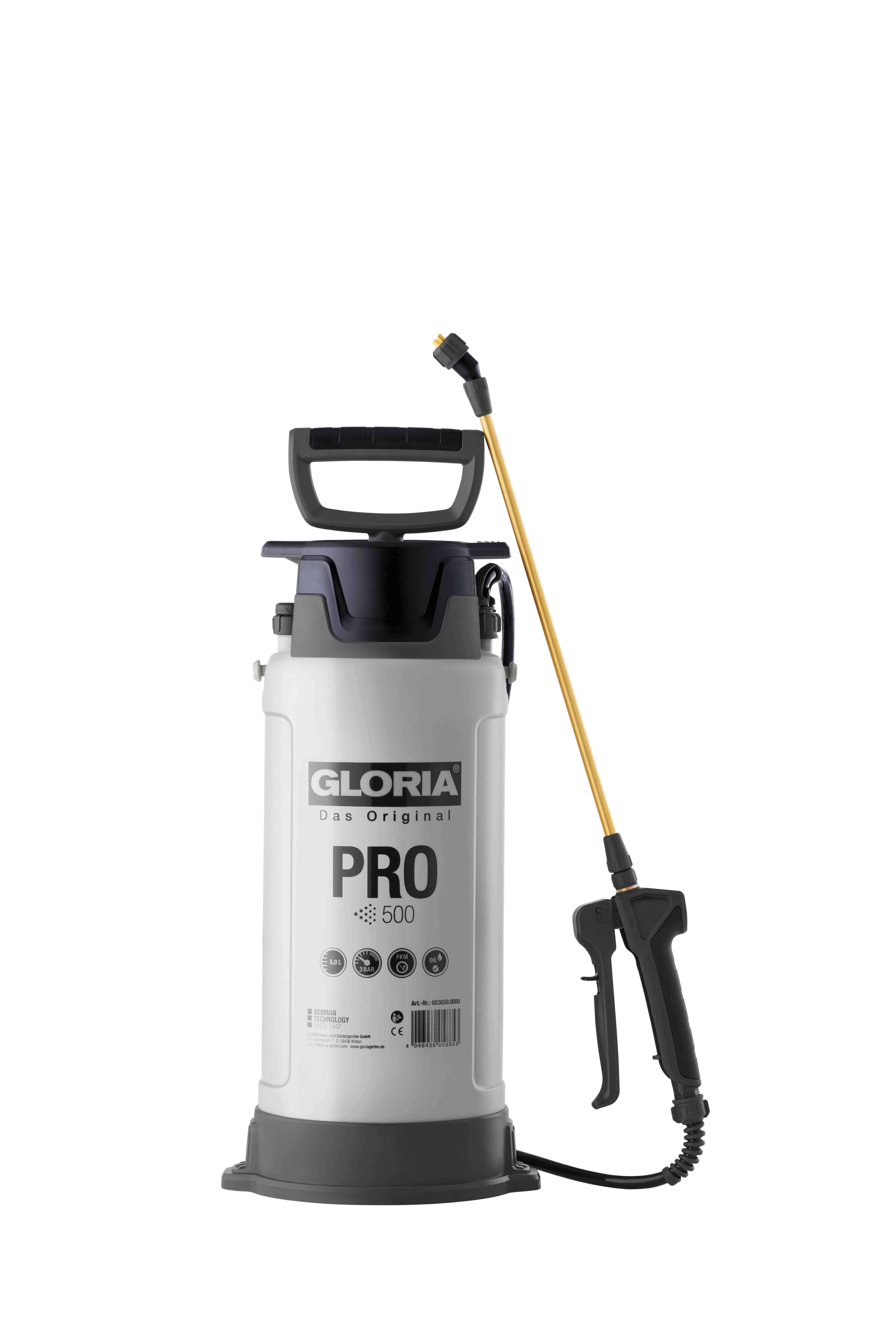 Gloria 003650.0000 Pro 500 Притисак прскалице 5л Витон заптивке равна магла 80°