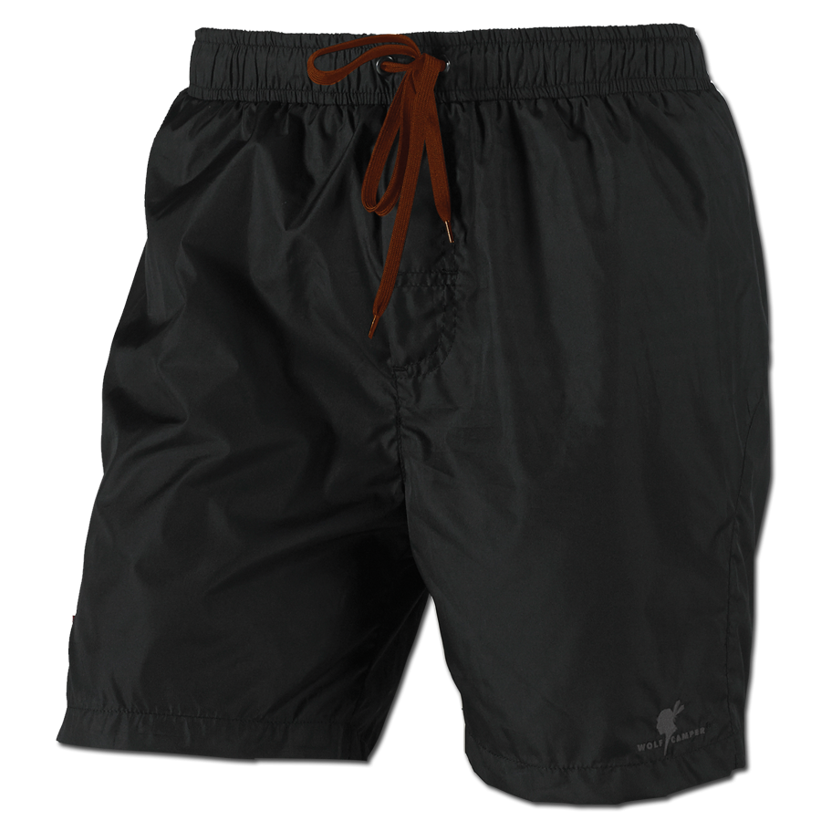 Wolf Camper Beach schwarze Herren Badehose
