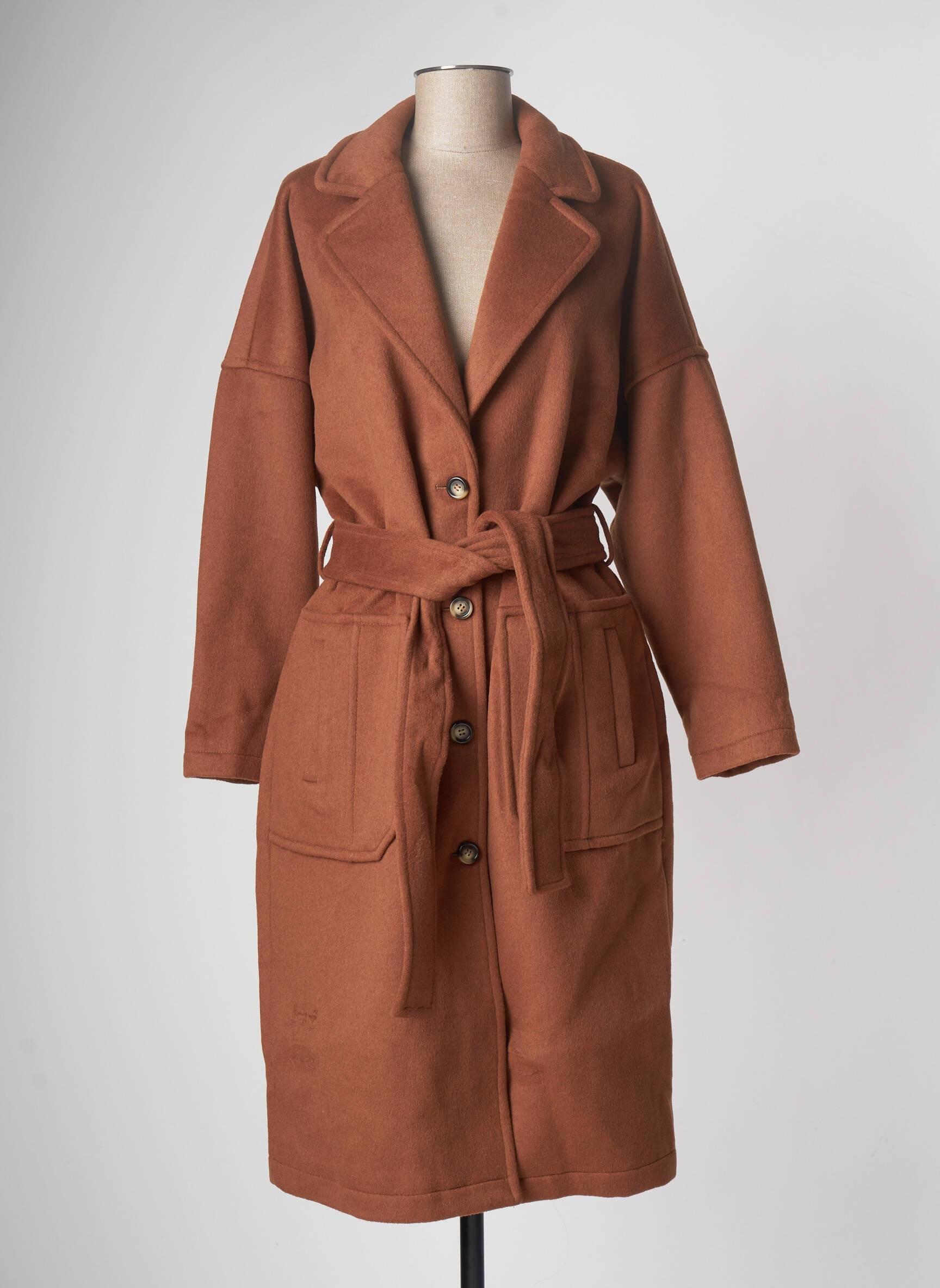 Dayoff Manteaux Longs Femme couleur marron