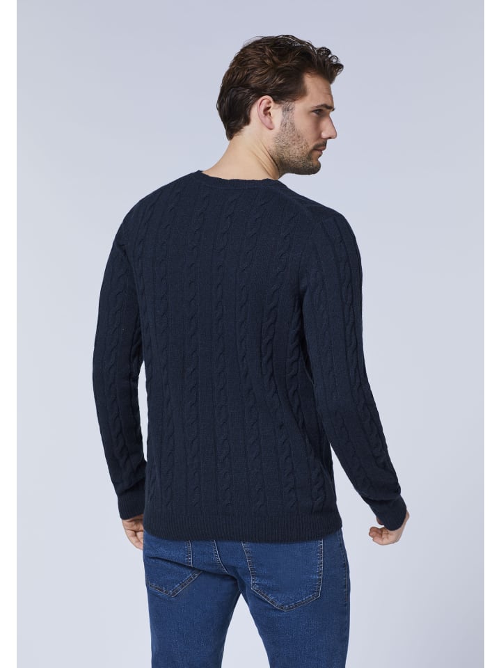 Polo Sylt Strickpullover in Blau günstig kaufen