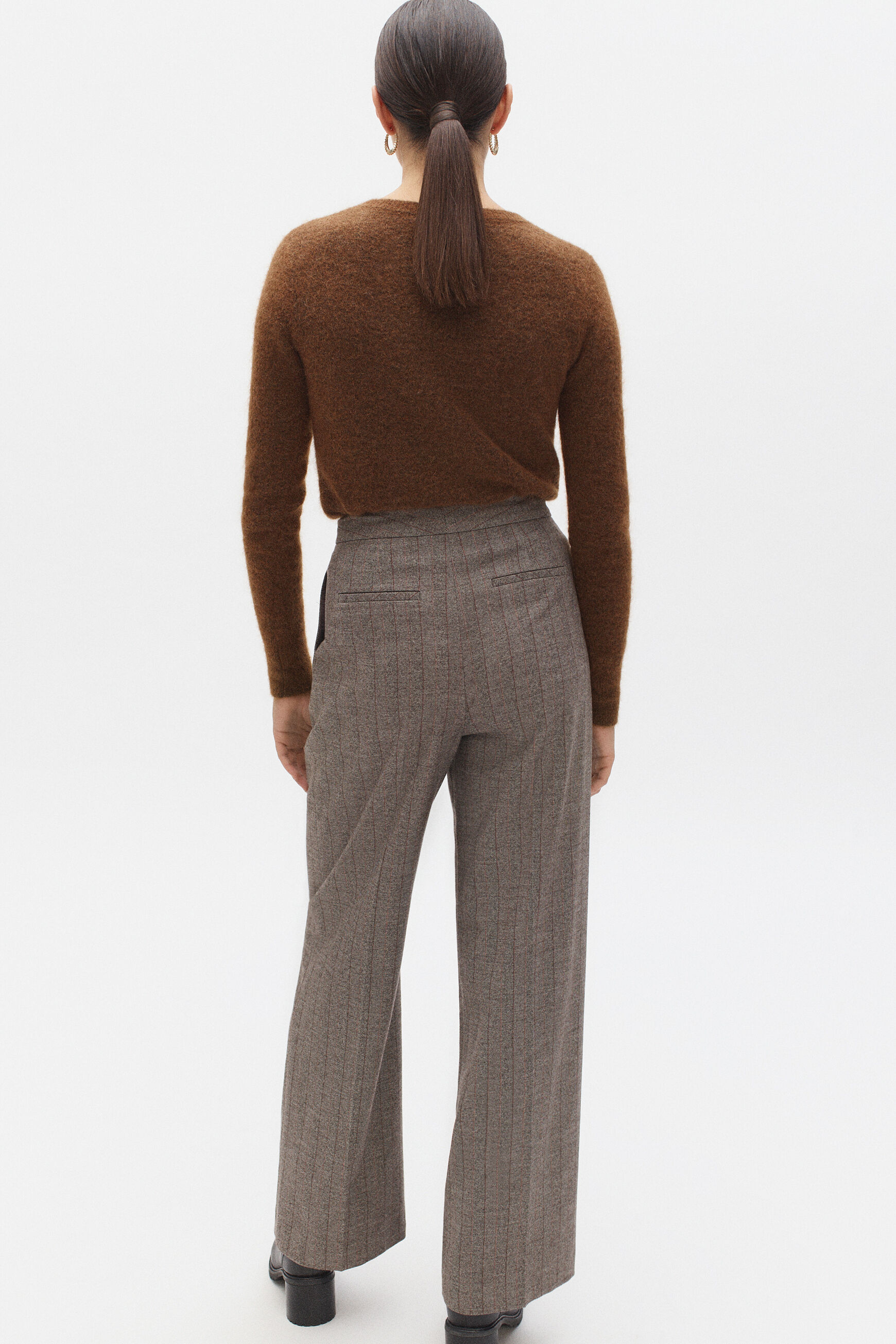 Pantalon oliver camel femme