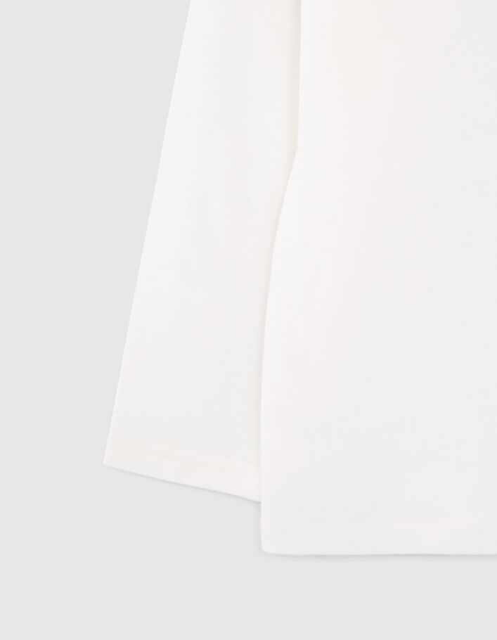 T-shirt blanc visuel profil sneakers garçon