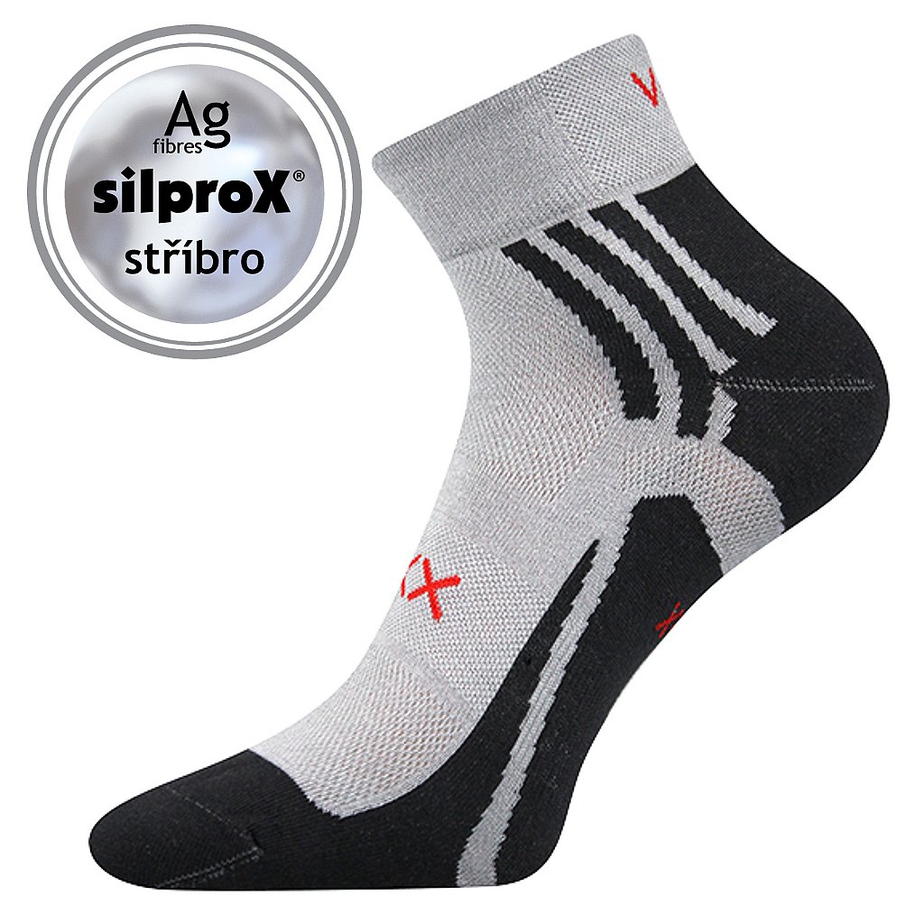 Voxx Abra hellgrau niedrige antibakterielle Socken