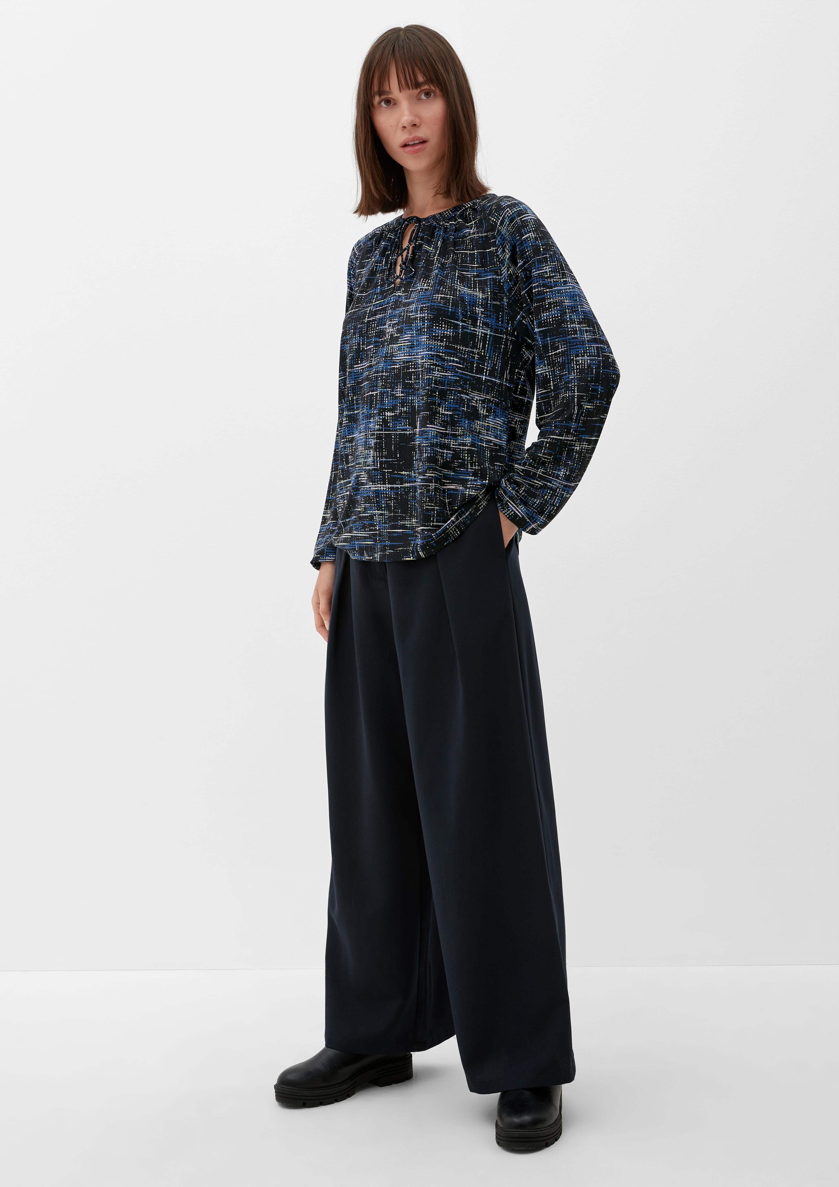 Jerseybluse mit Allover-Muster  2125376-99A0