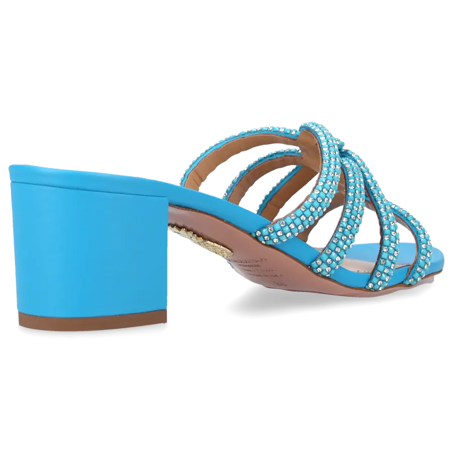 Aquazzura - Sandalen MOONDUST 50 Kalbsleder - blau