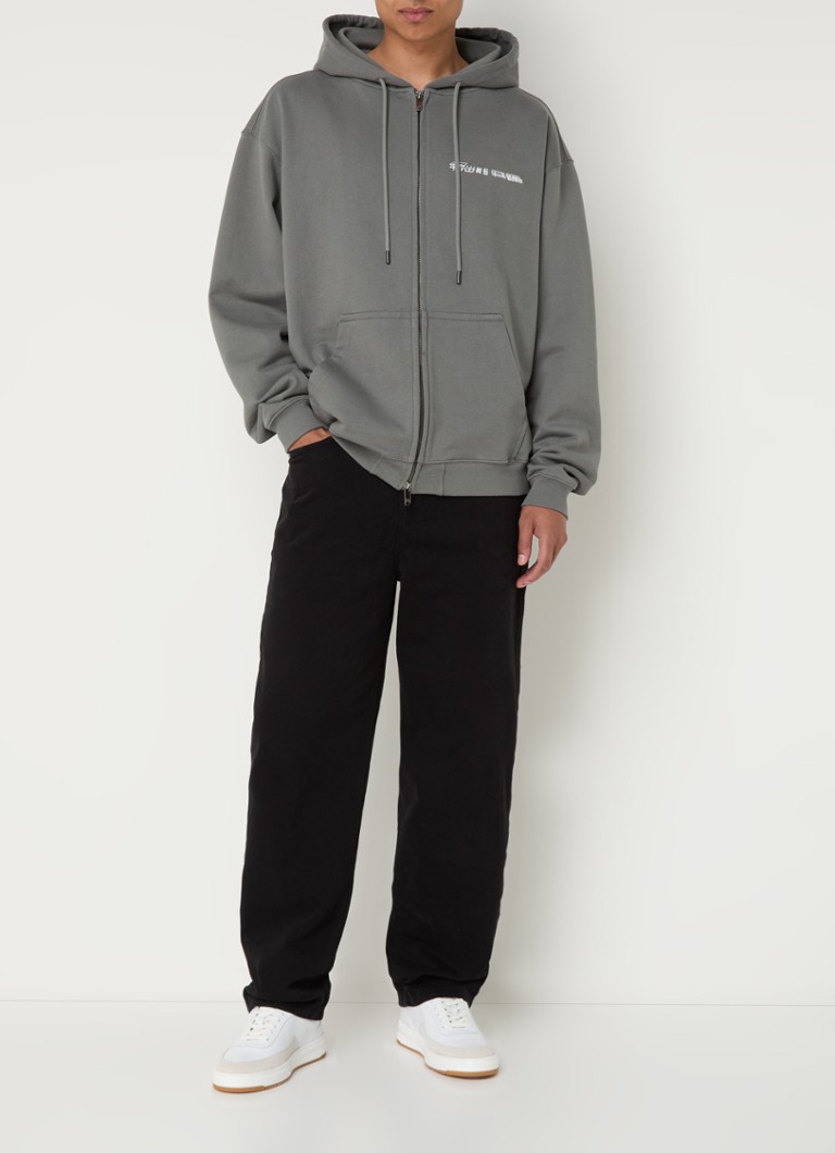 Filling Pieces Chrome pulóver organikus pamutból, elülső és hátsó nyomtatással