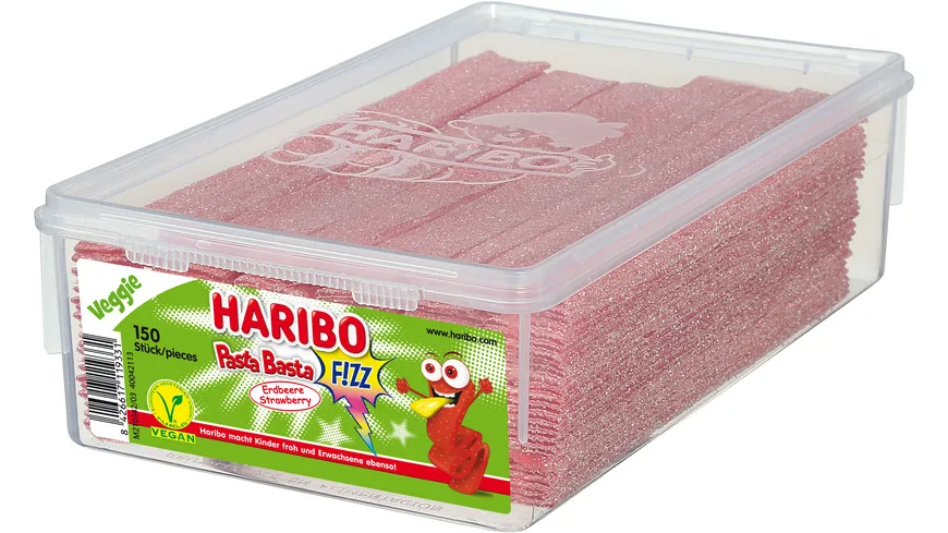 Haribo Fruchtgummi Pasta Basta Erdbeer Sour Veggie 1125 g